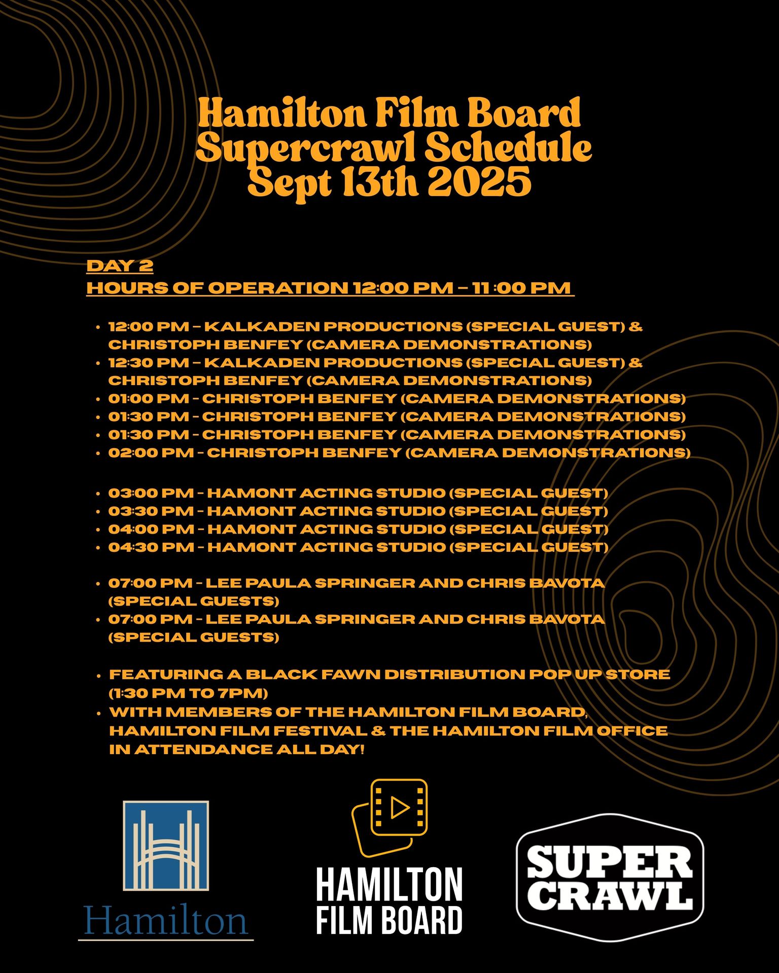 Supercrawl Schedule • Day 2
